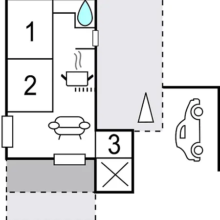 펜션 Holiday Home Oster Kjulvej