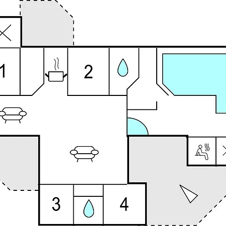 펜션 Holiday Home Oster Kjulvej *